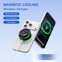 QiZ.2 Pengisi Daya Nirkabel Magnetik 3-in-1 Port Tipe-C 25W Pengisian Cepat Pendinginan Semikonduktor Desain Suhu Rendah Ponsel