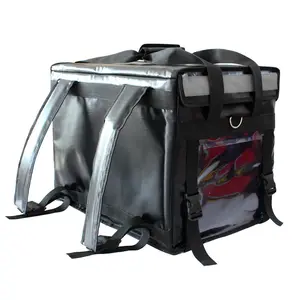 32L 48L कस्टम लोगो वाणिज्यिक थर्मल निविड़ अंधकार भोजन वितरण बैग बैग पिज्जा के लिए गर्म सिर्फ खाने के लिए backlight के साथ स्कूटर