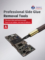 Outils professionnels de décollement de colle JTX DP-4 à lame métallique, résistance aux hautes températures, pour réparation de téléphones iPhone Android CPU EMMC Chip Warp