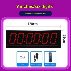 LED <b>Digital</b> Timer <b>Clock</b> Rectangle Scoreboard Display with Remote Start Stop USB and <b>Battery</b> Power for Training Competition - Product Image 2
