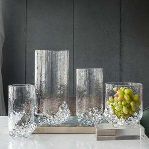 Jarrón de Vidrio Transparente, Estilo Nórdico, de Alta Gama, para Hoteles, Modelo de Habitación, Estilo Ligero y Lujoso, Creativo, para Arreglos Florales - Product Image 4