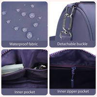Sac Mini-Baril de Qualité Supérieure, Sac Bandoulière Sophistiqué en Nylon Imperméable, Sac à Main Léger et Exquis pour les Trajets Quotidien, Service OEM