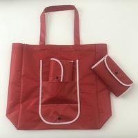 Sac fourre-tout pliable de grande taille, recyclable, portable, personnalisable, écologique, réutilisable, unisexe, avec logo personnalisé, ouverture supérieure, 210D