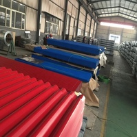 Tôles de toiture ondulées de couleur Offre Spéciale Tôle ondulée galvanisée enduite de couleur de calibre 14