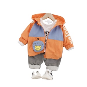 Venta al por Mayor de Conjuntos de Ropa para Niños, Estilo Nuevo, Sudadera con Capucha y Pantalones de Algodón en Colores Personalizados - Product Image 1