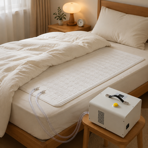 Matelas chauffant et rafraîchissant électrique 2-en-1 à circulation d'eau, silencieux, système PTC lavable, confort toute l'année pour lit, camping-car et extérieur - Product Image 1