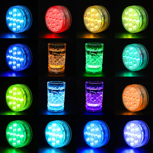 Lampes LED submersibles magnétiques <span class=keywords><strong>pour</strong></span> <span class=keywords><strong>piscine</strong></span>, <span class=keywords><strong>lumière</strong></span> sous-marine RGB avec télécommande RF, fonctionnant sur piles, changement de couleur <span class=keywords><strong>pour</strong></span> spa et <span class=keywords><strong>piscine</strong></span> - Product Image 4