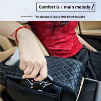 Tapis universel multifonction en cuir couleur unie pour accoudoir central BLA, poches latérales pour sièges avant de voitures JAC, modification intérieure