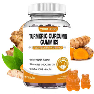 Ausreson Gummies au curcuma Supplément Digestion Santé Soutien Orange Saveur Gingembre Curcuma Gummies - Product Image 1