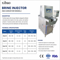 Machine d'injection automatique de saumure industrielle pour viande, équipement d'injection de viande pour poulet, bœuf, porc et transformation alimentaire