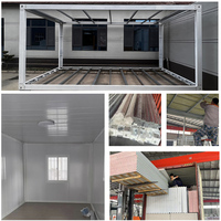 Casa Contenedor Modular Expandible Prefabricada con Estructura de Acero, con Certificado CE, Personalizable, Lista para Usar, de 2 Pisos