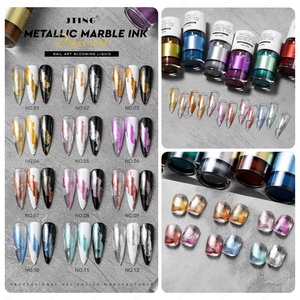 Esmalte de Uñas JTING 10ml, Tinta Líquida Metálica con Efecto Mármol, Gel UV para Uñas, Disponible con Marca Privada OEM, Tinta en Gel para Efecto Mármol - Product Image 2
