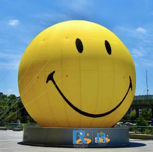 Décoration de sphère souriante gonflable pour événements en plein air, <span class=keywords><strong>ballon</strong></span> volant, <span class=keywords><strong>ballon</strong></span> visage souriant - Product Image 3
