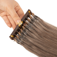 Nouvelles extensions de cheveux russes brutes de 2e génération 6D, 100% cheveux humains naturels, extensions de cheveux 6D de deuxième génération