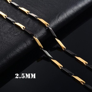 สร้อยคอเหล็กกล้า<span class=keywords><strong>ไร</strong></span>้สนิมรูปทรงไม้ไผ่กันน้ำ ไม่ซีดจาง คุณภาพดี สำหรับผู้ชาย - Product Image 5