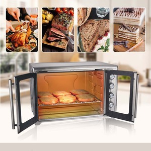 Horno Eléctrico Winning Star de 75L, Acero Inoxidable, Puerta Francesa, Convección, para Hornear Pizza y Pollo, Horno de Encimera - Product Image 2