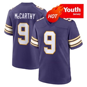 Vente en gros d'équipements de football Viking pour jeunes enfants # 22 SMITH 9 #   McCarthy 18 #   Maillots de football américain de haute qualité cousus avec logo Jefferson - Product Image 6