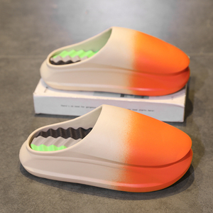 Sandales compensées en cuir véritable légères et confortables pour couple Baotou, style sportif, été, hiver, printemps - Product Image 2