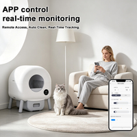 Neue intelligente selbst reinigende Katzen toilette mit 76l großem Raum Remote App Access Easy Clean-Funktion für mehrere Katzen