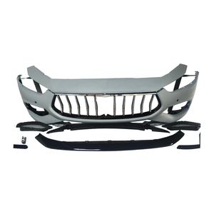 Para <span class=keywords><strong>Maserati</strong></span> Ghibli, nuevo parachoques delantero GTS con Rejilla cromada, parachoques de coche de modelo antiguo a nuevo para Ghibli 2014-2019 - Product Image 5