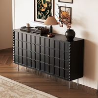 Meuble TV vintage personnalisé, console multimédia, credenza en bois pour chambre, meuble d'appoint antique pour salon et hôtel, armoire de sol combinée