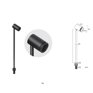 Iluminación para museos, foco <span class=keywords><strong>mini</strong></span> con zoom, color plateado y negro, ángulo de haz ajustable, CRI90, 1W, 2W, 3W, para vitrinas. - Product Image 5