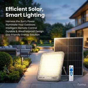 Nouveauté : Projecteur <span class=keywords><strong>solaire</strong></span> étanche IP66 200w avec panneau mono 180 ° Réflecteur Nano-PC pour stades, jardins, entrepôts - Product Image 3