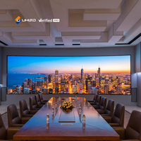 Pantalla LED COB para Interiores UHLED, Video Wall Micro LED P1.86, Relación de Contraste 20000:1, Certificación ETL, Pantalla de Alta Gama para Salas de Exhibición Corporativas