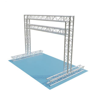 Support d'affichage publicitaire pliable en alliage d'aluminium F34 à double couche, robuste, portable, avec tube principal d'angle de 90 degrés, 50*2 mm - Product Image 3