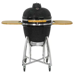 Aangepaste 21 Inch Bbq Grills Zwarte Asador Keramische Grill Voor Buiten Keramische Grill Kamado