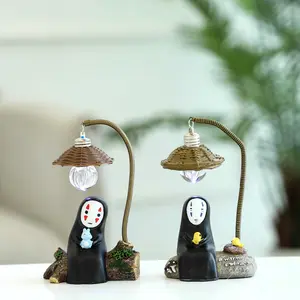 Anime LED Tisch lampe Handwerk Home Dekorative Licht Elfen Ornamente Kein Gesicht Mann Nachtlicht für Kinder Geschenk