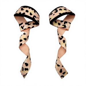 Correas de Levantamiento de Pesas Acolchadas Antideslizantes de Algodón sin Elástico, Estampado de Leopardo, Unisex, Accesorios de Gimnasio al por Mayor, Entrenamiento de Fuerza - Product Image 1