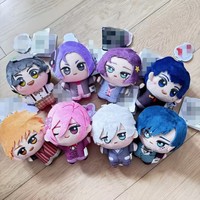 En gros, Jouets en peluche anime mignons, Porte-clés et pendentifs de sac à dos de la collaboration Blue Locks, Poupées pour machine à griffes, Rembourrage en coton PP, Unisexe