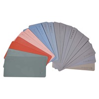 Film décoratif PET moderne et écologique sur mesure, plusieurs nuances, sélection de couleurs gris riche et vert lac pour surface de panneau de meuble