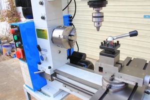 Machine à tourner, fraiser et percer en métal 3 en 1 MP800, mini-machine à tourner combinée multifonctionnelle MP800, tour combiné en métal - Product Image 1