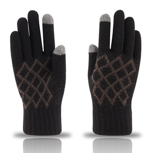 Gants magiques <span class=keywords><strong>d</strong></span>'<span class=keywords><strong>hiver</strong></span> pour hommes avec logo personnalisable, mitaines chaudes et antidérapantes en acrylique pour le cyclisme et les activités de plein air - Product Image 4