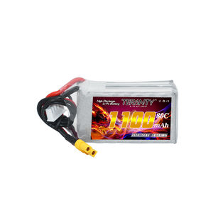 Teranty 1100mAh 4S 80C/160C 14.8V LiPo แบตเตอรี่เครื่องบินครอสโอเวอร์ในร่มรุ่น FPV เฮลิคอปเตอร์แข่งแบตเตอรี่ลิเธียม - Product Image 2