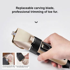 गर्म बिक्री 2 में 1 कुत्ते की क्लिपर्स ग्रोमिंग किट कम शोर रिचार्जेबल कॉर्डलेस सेफ्टी डॉग हेयर क्लिपर्स और पाव ट्राइमर पालतू शेवर्स - Product Image 2