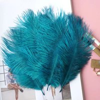 Vente en gros de 15 à 20cm plumes d'autruche duveteuses teintes motif brut pour mariage carnaval vase fête événement décoration