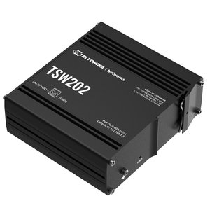 สวิตช์ Teltonika TSW202, 8 พอร์ต RJ45 1000Mb/s, 2 พอร์ต SFP, ช่องจ่ายไฟ DC แบบ 2 พิน, สวิตช์แบบ L2 Managed - Product Image 1