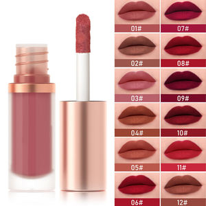 Rouge à lèvres liquide mat longue durée personnalisé OEM, haute pigmentation, brillant à lèvres velours longue durée, marque privée, maquillage en gros, usine - Product Image 1