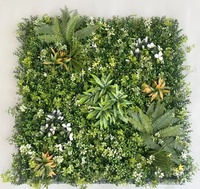 Panneau mural vertical en plastique d'ingénierie pour extérieur 50*50cm avec roses pour plantes vertes