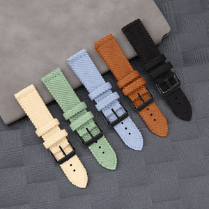 <span class=keywords><strong>Bracelet</strong></span> de <span class=keywords><strong>montre</strong></span> en toile de velours côtelé vert kaki doux sportif <span class=keywords><strong>Bracelet</strong></span> en tissu 20mm 22mm tissé à la mode en nylon chanvre <span class=keywords><strong>coton</strong></span> <span class=keywords><strong>Bracelet</strong></span> de <span class=keywords><strong>montre</strong></span> - Product Image 2