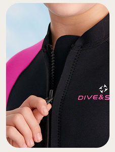 Combinaison pour enfants pour filles tout-petits 2.5mm néoprène fermeture à glissière avant maillots de bain complets pour plongée <span class=keywords><strong>surf</strong></span> leçons de natation W920 - Product Image 6