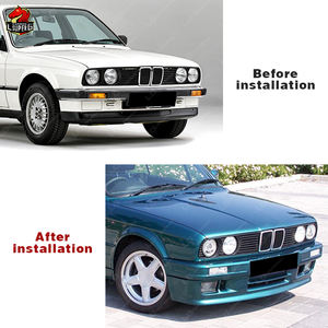 M Sport pour Série 3 <span class=keywords><strong>E30</strong></span> 1982-1994 Pare-chocs avant/arrière en PP Noir Neuf Fixation par boulons 100% compatible - Product Image 6