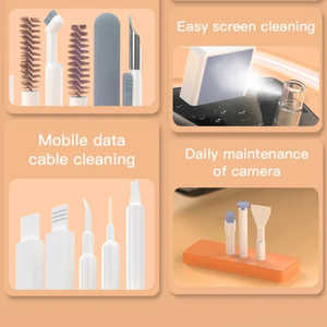 Kit de Limpieza Electrónica 32 en 1, Cepillo para Limpiar Teclados de Portátiles y Teléfonos, Lápiz de Limpieza para Auriculares, Limpiador de Pantallas, Extractor de Teclas - Product Image 3