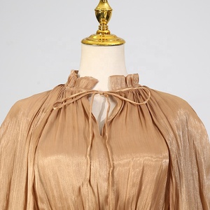 AIMEISI New Fashion Office irregolare unico scialle con bordi a fungo arruffato <span class=keywords><strong>Oversize</strong></span> abito lungo <span class=keywords><strong>abiti</strong></span> musulmani per donna - Product Image 5