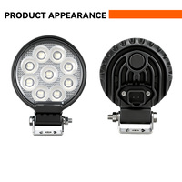 Nouveauté : phare de travail LED pour voiture 4 pouces 36w, 4x4 tout-terrain, projecteur, 12V 24V, phare rond LED pour camion