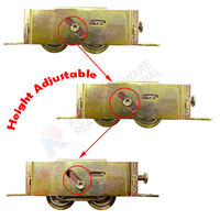 Rouleau de porte coulissante en acier - Roues en acier de 1-1/4 pouces pour porte coulissante de patio et rideau