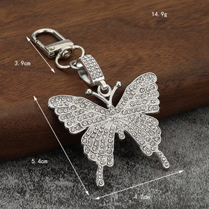 Porte-clés en cristal coloré tendance <span class=keywords><strong>TikTok</strong></span>, en acier inoxydable, pendentif pour sac femme - Product Image 5